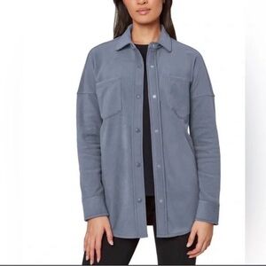 Women's Blue Button-Up Jacket